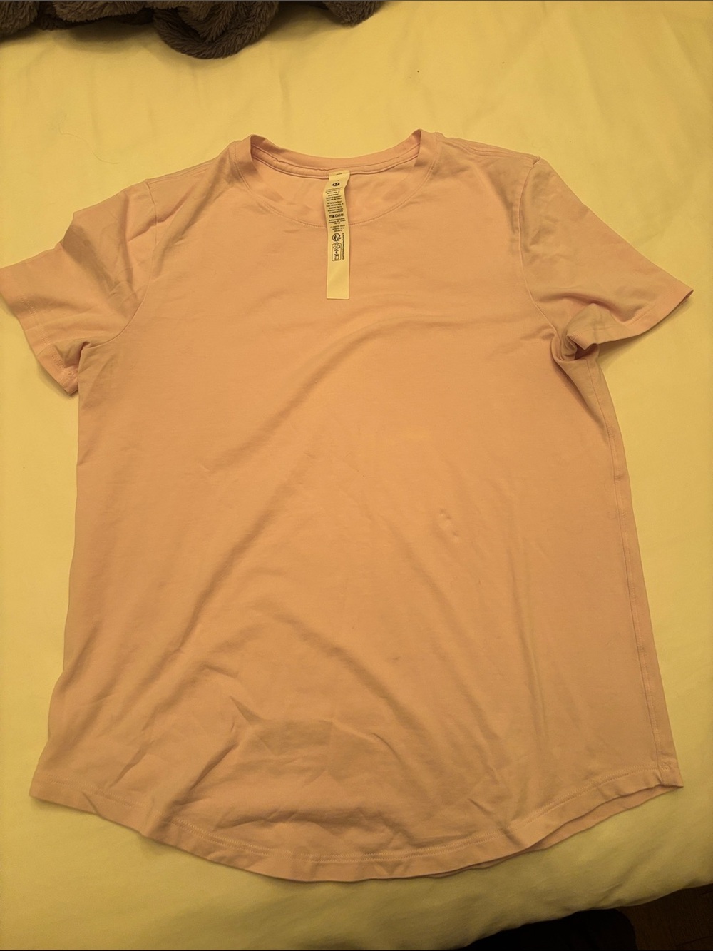 lululemon athletica Soft Pink Short Sleeve Crew Tee